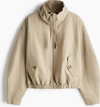 H&M Jacke aus Leinenmix - Beige