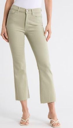 DL1961 Bridget Instasculpt High Rise Raw Hem Bootcut Jeans in Dried Sage at Nordstrom Rack, Size 24