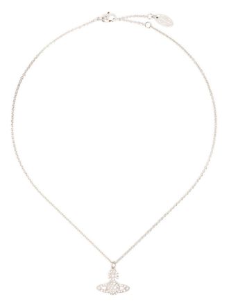 Vivienne Westwood Orb Pendant Necklace with Crystal Accents