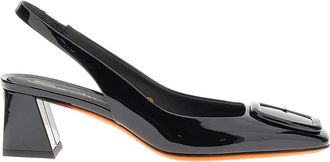 Santoni Lemon slingbacks