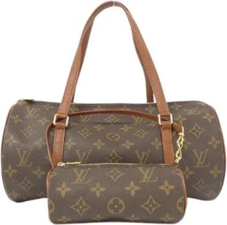 Louis Vuitton Pre-owned Shoulder Bags, female, Brown, Size: ONE SIZE Pre-owned Canvas handbags