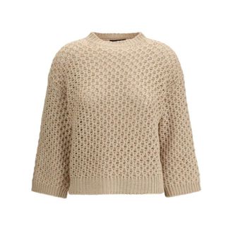 Fabiana Filippi Truien & Vesten, Dames, Beige, L, Wol, The Jumper