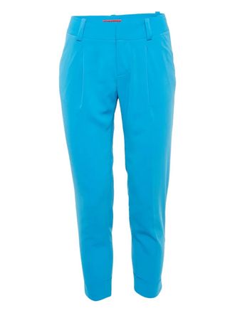 Alice & Olivia Zijden broek - Blauw