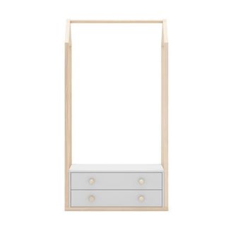 Calicosy Armario Ropero con 2 Cajones - L80 cm - Blanco