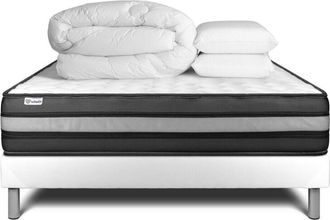 VITALIT Pack Colch&oacute;n Blanco Espuma Viscoel&aacute;stica 200 X 200