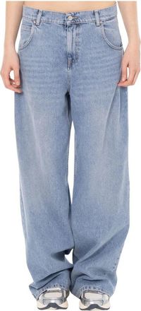 Vicolo Mia Mid Wash Loose Jeans - Dames - Loose Fit Jeans - Blauw - L - Katoen - Jeans