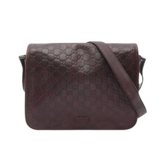 Gucci Pre-owned Cross Body Bags, unisex, Brown, Size: ONE SIZE Pre-owned Vintage Leather Crossbody Bag