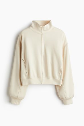 H&M Superweiche Jacke mit Reissverschluss - Beige