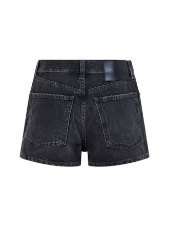 Haikure Black Denim Denim Shorts - Black