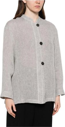 Emporio Armani Mujer, Blusas y Camisas, Gris, Talla: S