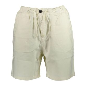 North Sails Casual Shorts, male, White, Size: W33 White Bermuda Shorts Slim Fit Cotton
