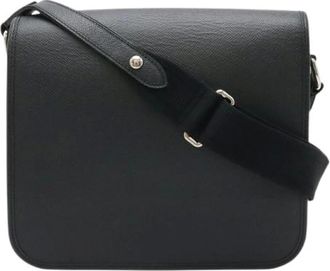 Louis Vuitton Pre-owned Cross Body Bags, female, Black, Size: ONE SIZE Pre-owned Taiga Andre Shoulder Bag