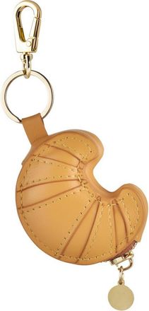 Posh Tech Croissant Bag Charm for Airtag in Brown at Nordstrom