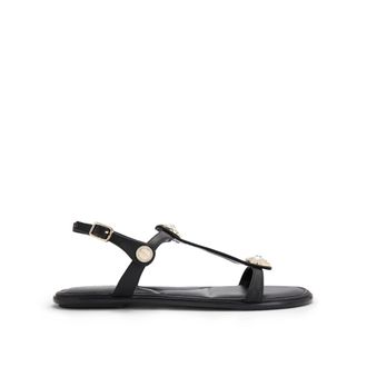 Carvela Womens Leather Amalia Sandal Wide Fit Sandals - Black - Size UK 7