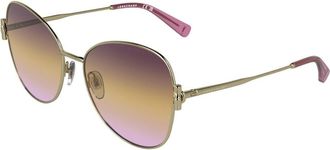 Longchamp LO196S 724 Womens Sunglasses Gold Size 58