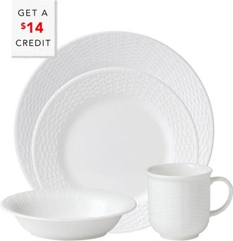 Wedgwood 4Pc Nantucket Basket Place Setting Setwith $14 Credit
