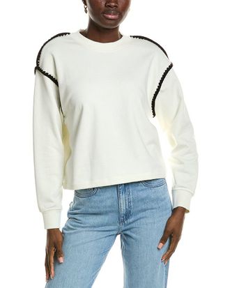 Rag & Bone Terry Blanket Stitch Sweatshirt
