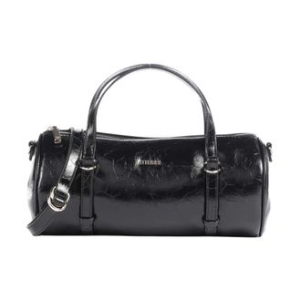 Guess Taylor Mini Barrel Satchel - Dames - Tassen - Zwart - Maat: ONE Size Zijde