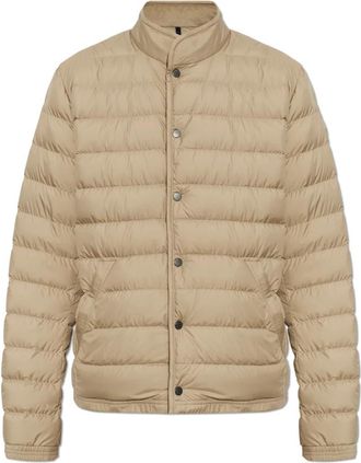 Moncler Clorin Korte Donsjas - Heren - Gewatteerde jassen - Beige - M - Katoen - Jassen