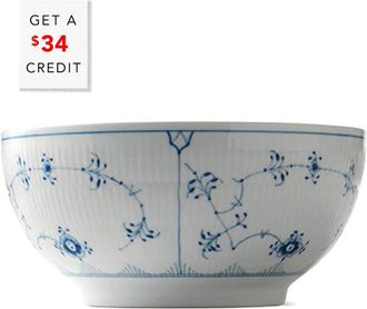ROYAL COPENHAGEN 3.25Qt Fluted Plain Bowlwith $34 Credit