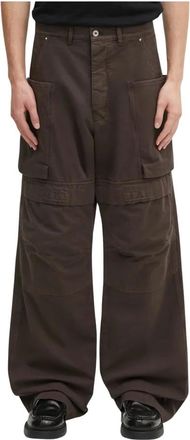 Rick Owens Stefan Cargobroek - Heren - Broeken - Bruin - Maat: W31 Katoen