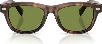 Brunello Cucinelli Stanley J 53mm Pillow Sunglasses in Havana at Nordstrom