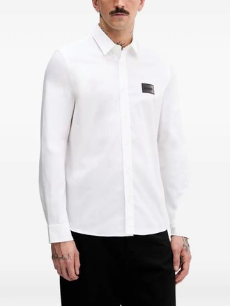 HUGO BOSS Camicia con applicazione - Bianco