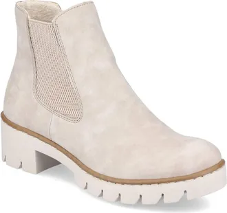 Rieker Womens Tall Chelsea Booties In Ginger