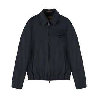 Slowear Bomber Primo - Heren - Zomerjassen - Blauw - L - Wol - Jassen
