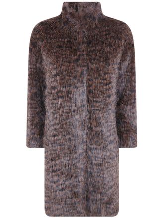Betta Corradi Coat High Neck Leop