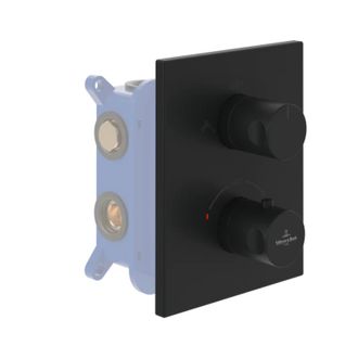 Villeroy & Boch Villeroy&boch - Fachada Termost&aacute;tica De 2 V&iacute;as Villeroy Et Boch Universal Grifer&iacute;a Rect&aacute;ngulo Negro Mate + Cuerpo Empotrado