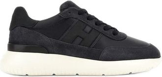 Hogan Suede Leather Embossed Low-Top Sneakers