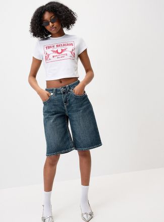 True Religion Womens Flap pockets jort