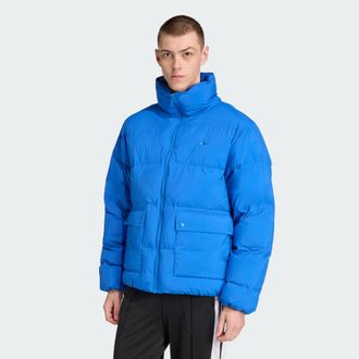 adidas Originals ADIDAS Originals Mens Synthetic Down Puffer - Blue Recycled Material - Size X-Small