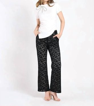 Gracia Sparkly Bow Top In White