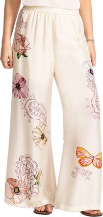 Johnny Was Rosabelia Silk-Blend Pant