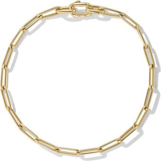 David Yurman 18kt yellow gold Chain link bracelet (3.5mm) - men - 18kt Yellow Gold - M