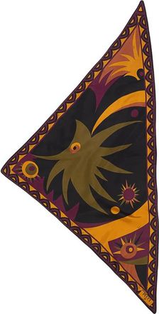 Pucci Mixed-print Padded Triangle Scarf