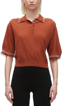 3.1 Phillip Lim Wool Cropped Polo Sweater