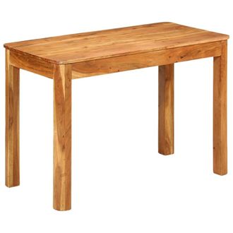 vidaXL Mesa De Comedor Madera Maciza De Acacia 110x55x76 Cm Vidaxl