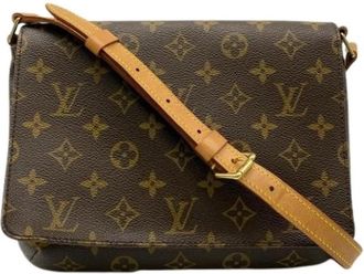 Louis Vuitton Pre-owned Monogram Schoudertas - Dames - Vintage Schoudertas - Bruin - ONE Size - Leer - Vintage