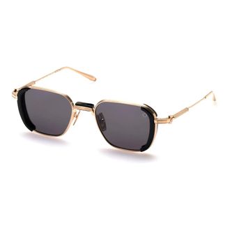 Akoni Accessoires, Heren, Zwart, ONE Size, Eclipse Black 12K Gold Zonnebril