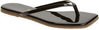 Tkees Lily Square Toe Flip Flop in Licorice at Nordstrom, Size 10