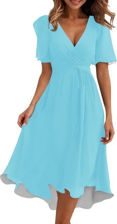 Generic Dresses for Wedding Guests Handkerchief Hem Dress Lilac wrap Gown Grey Womans Maxi Summer Dress Silk Night Dresses Kaftan Tops Red for Christmas Super