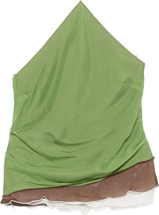 Sir. Top Verde, Marrone-Donna