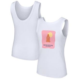 Lusso Womens Lusso Style White Houston Astros Lindy Tank Top at Nordstrom, Size Xx-Large
