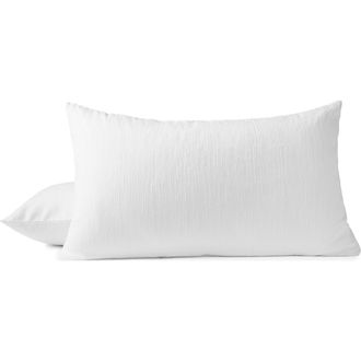 Coyuchi Toro Canyon Organic Cotton Euro Sham in Alpine White at Nordstrom, Size Standard