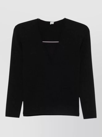 Toteme long sleeve v neck knit sweater