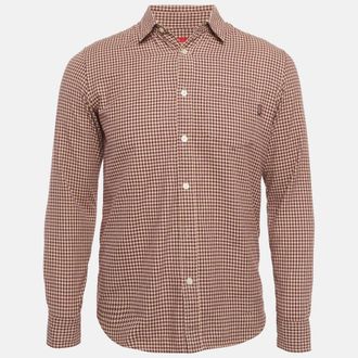 SUPREME Purple/beige Houndstooth Cotton Shirt