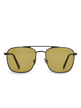 Tod's square-frame sunglasses - men - Leather/Metal - One Size - Grey